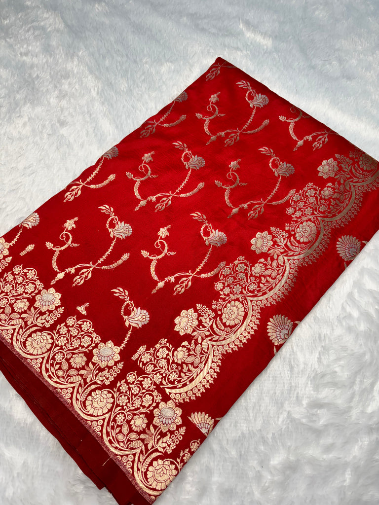 Karishma Mashru Katan Saree in Red