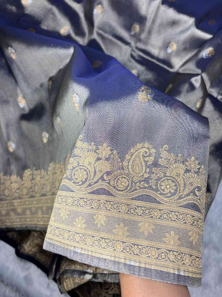 Zehra Lavender Tissue Banarasi Saree