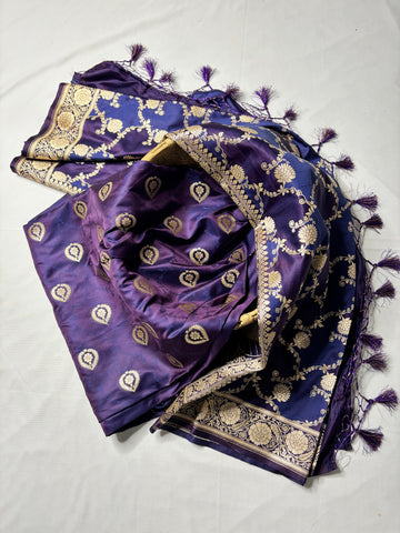 Neelamaya – Mashru Silk Three-Piece Suit Set with Rangkat Dupatta