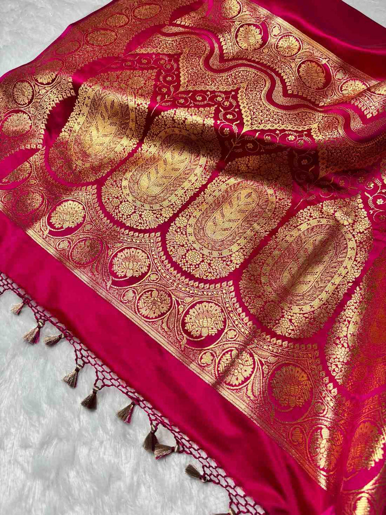 Zareefa Rani Satin Saree