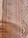 Maa Ki Chunar – Mashru Fancy Silk Saree in Old Rose Copper