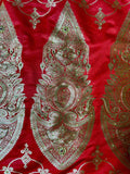 Surkh Noor Pure Banarasi Satin Zardosi Saree