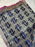 Neel Mehr Mashru Silk Banarasi Rangkaat Saree